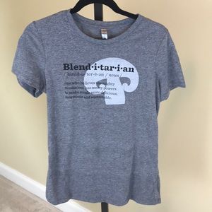 Next Level Women’s Gray Blenditarian T-Shirt.